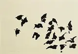 Louis le Brocquy, The Táin - A Flock of Birds, 1969, lithograph - number 61 from an edition of 70