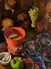 Geraldine O'Neill, In the Kitchen, oil on canvas