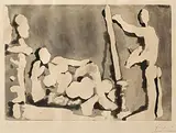 Pablo Picasso Spanish, Le Peintre et son Modele
