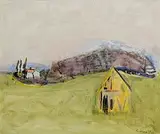 Patrick Collins, Normandie Landscape with Deserted Barn