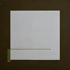 Cecil King, Untitled (Intrusion Series) (1985/86), oil on canvas