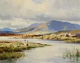 The Currane River near Waterville, Co. Kerry by Maurice Canning Wilks, 1954, oil on canvas, offered Nov 2025