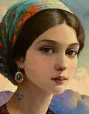 Ken Hamilton, Serena, oil on board