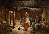 Erskine Nicol, The Visit of the Mother in Law, 1860, oil on canvas