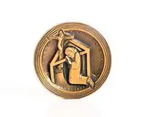 Imogen Stuart, Oliver Plunkett, 1975, bronze commemorative medal depicting canonisation of Plunkett - commissioned by Cardinal Conway, Archbishop of Armagh in 1975