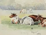 Kilmurry by Mildred Anne Butler, 1882, watercolour on paper, sold Nov 2025