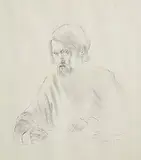William Harrington, Self Portrait, 1983, pencil drawing