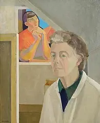 Barbara Warren, Self Portrait, 1990, oil on canvas