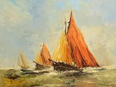 Patrick Copperwhite, Running with the Wind, oil on canvas