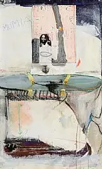 Brian Maguire, Mumia Jamail, 1997, mixed media on paper