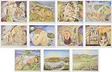 Pauline Bewick, Midnight Court Series, lithographs - artist's proof - aside from a numbered edition of 250