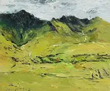 Michael Flaherty, The Reeks, Co. Kerry, oil on board