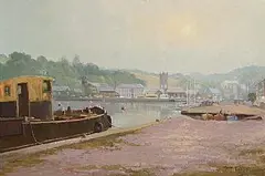 Michael McCarthy, Pale Dawn, Bantry Bay, Co Cork, 1987, oil on board