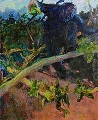 Jill Dennis, The Gatherer, oil on canvas