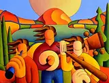 Alan Kenny, Three Musicians in Landscape