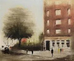 London by Anthony Robert Klitz, oil on canvas, sold Nov 2025