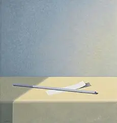 Rosaleen Davey, Obliqueness, 1993, oil on board