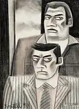 Graham Knuttel, The Gangsters, 1994, pastel on paper