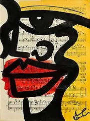 Anna Laurini, Dreams, mixed media on paper