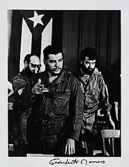 Perfecto Romero, Che Guevara and the Generals, silver gelatin print