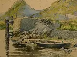 Lilian Lucy Davidson, The Quiet Cove, watercolour on paper