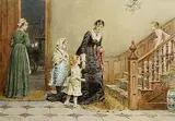 George G. Kilburne, Time for Bed, 1875, watercolour on paper