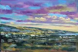 Henry Morgan, Gleninagh, The Coast Road, 2024, oil on canvas board