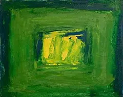 Seán McSweeney, Yellow Pool, 2001, oil on board