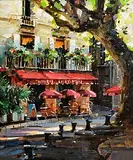 Mark O'Neill, Sunlight in the Old Town, Nice, 2010, oil on board