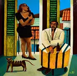 Graham Knuttel, The Sundowner, oil on canvas