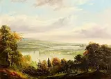 View of Blackrock Castle and the River Lee by George Mounsey Wheatley Atkinson, oil on canvas, offered Sep 2025