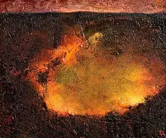 Tim Goulding, Night Fires I, 1992, oil on canvas