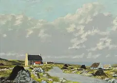 Ciaran Clear, Connemara, 1971, oil on board
