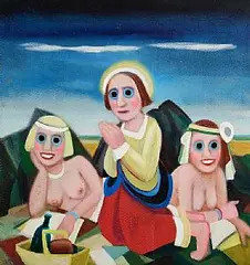 Jack Donovan, Temptation of St. Anthony, 2003, oil on board