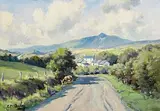 Charles McAuley, The Long Acre, Glens of Antrim, oil on canvas
