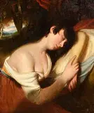 Martin Archer Shee, Sleeping Beauty - Lavinia from James Thomson's 'The Seasons', oil on canvas