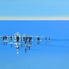 Reflection by John Morris, oil on board, sold Sep 2025