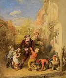 William Mulready, Fair Time, Returning from the Ale House, watercolour on paper