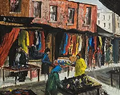 Seamus O'Colmain, Henrietta Street, Dublin, oil on panel