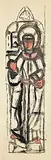 Evie Hone, Unknown Saint - Design for a Stained Glass Window, gouache on paper