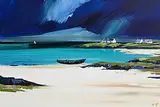 J.P. Rooney, Sunlit Shore, Sherkin Island, Cork, oil on canvas