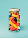 David French Le Roy, Jellybeans, 2023, oil on board