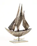 Ray Delaney, Mariner's Dream, 2025, bronze and stainless steel