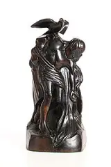 Tony Woulfe, Death of Cú Chulainn, 2007, wood carving