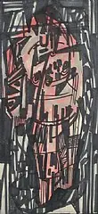George Campbell, Stained Glass Study, watercolour on paper