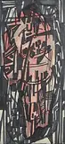 George Campbell, Stained Glass Study, watercolour on paper