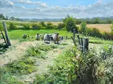 Henry McGrane, Heading Home, oil on board