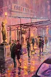 Gerard P Glynn, Lamplight, Shelbourne Hotel, 2005, oil on canvas