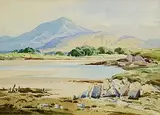 Landscape, Co. Donegal by Maurice Canning Wilks, watercolour on paper, sold Sep 2025
