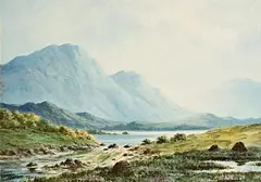 Near Ballinahinch, Connemara by Douglas Alexander, watercolour on paper, sold Sep 2025